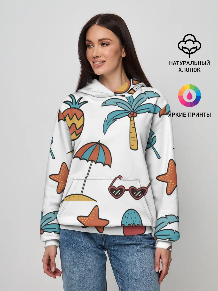 Женское худи / Summer with love