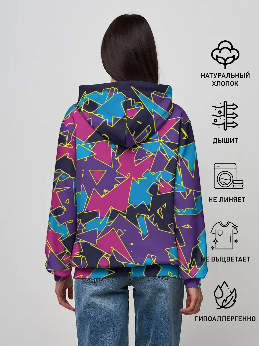 Женское худи / Геометрическая абстракция