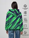 Женское худи / Абстрактный дизайн ,,Зелень