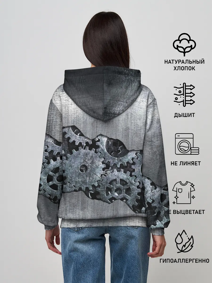 Женское худи / Шестеренки