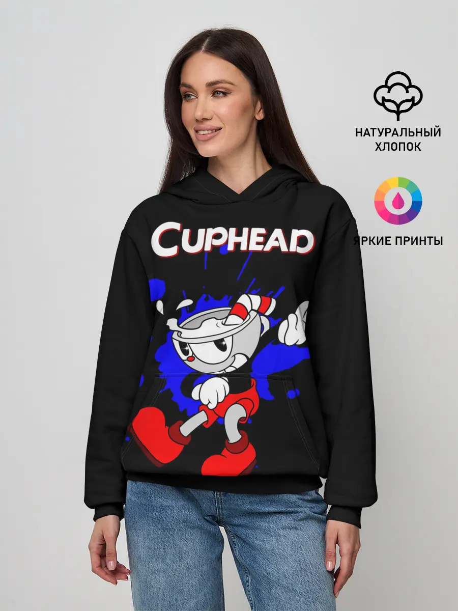 Женское худи / Cuphead