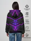 Женское худи / Ултрофиолеовый угол 3D