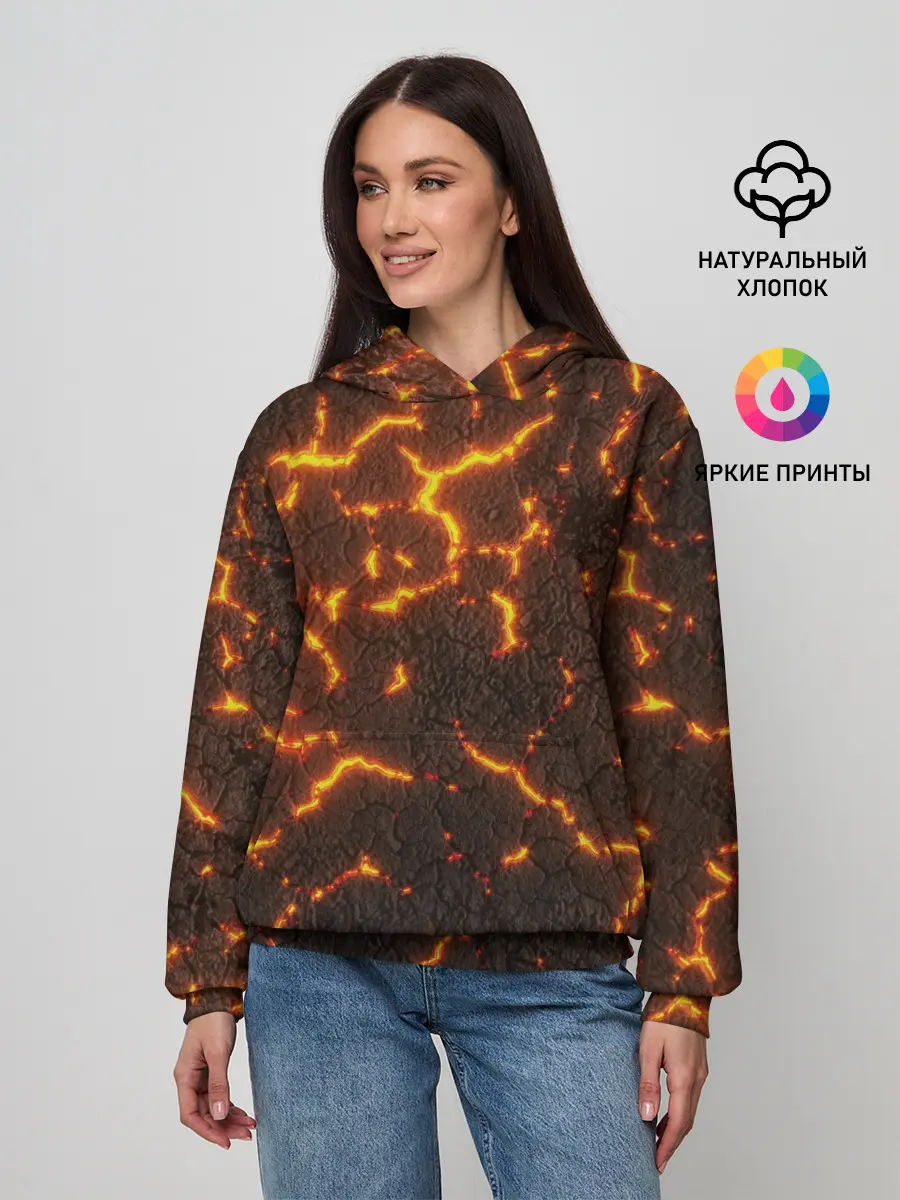 Женское худи / Помпеи 3D