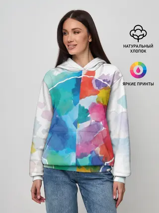 Женское худи / Акварель