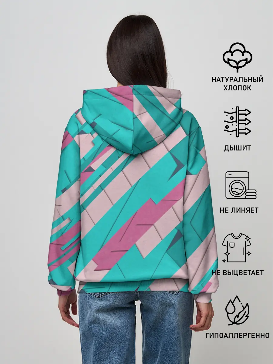 Женское худи / Геометрическая Абстракция