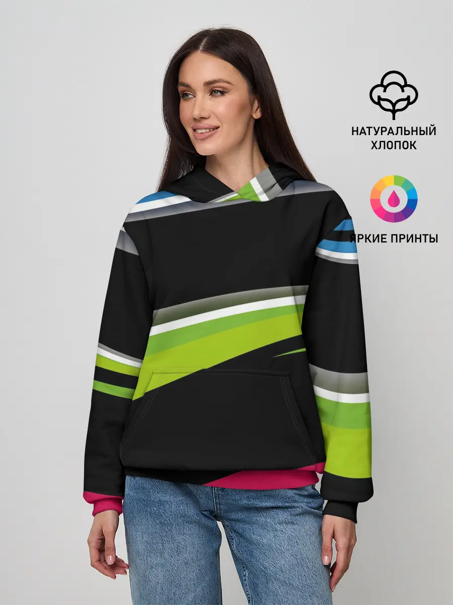 Женское худи / Волны