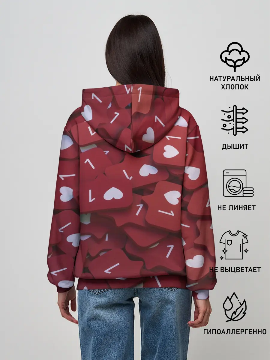 Женское худи / Like 3D/Лайк