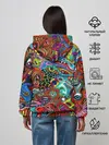 Женское худи / яркая абстракция