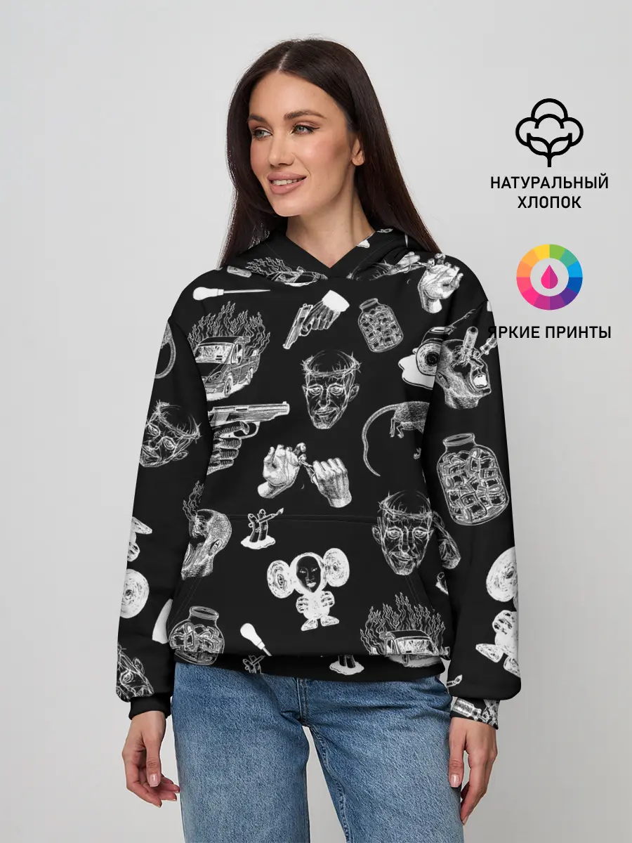 Женское худи / КРОВОСТОК ТАТУИРОВКИ