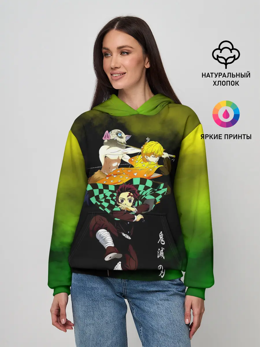 Женское худи / Иноске Зеницу Танджиро