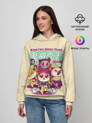 Женское худи / Kimetsu Neko Yaiba