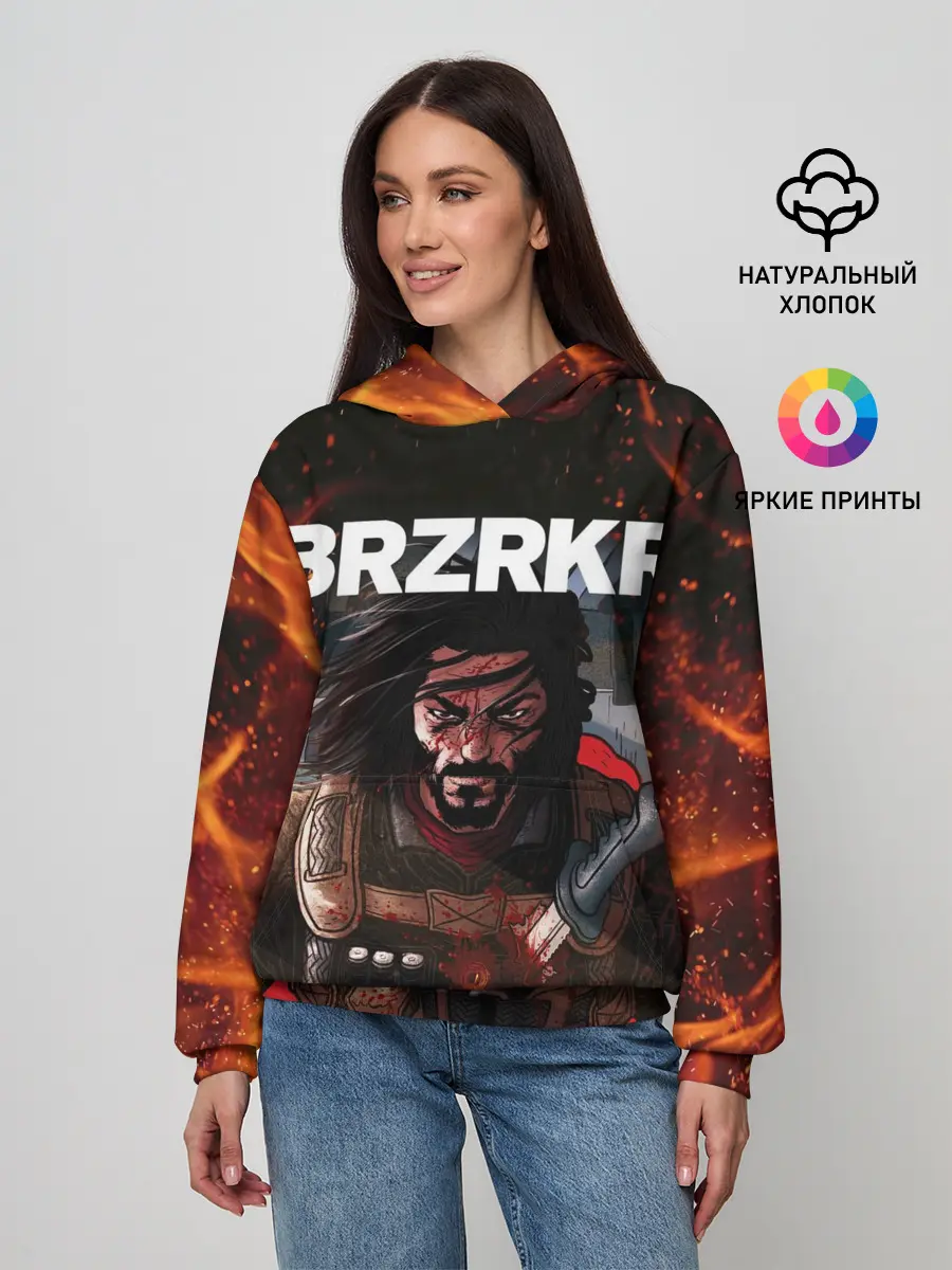 Женское худи / BRZRKR