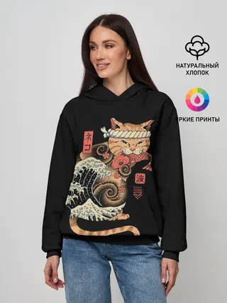 Женское худи / Cat Wave