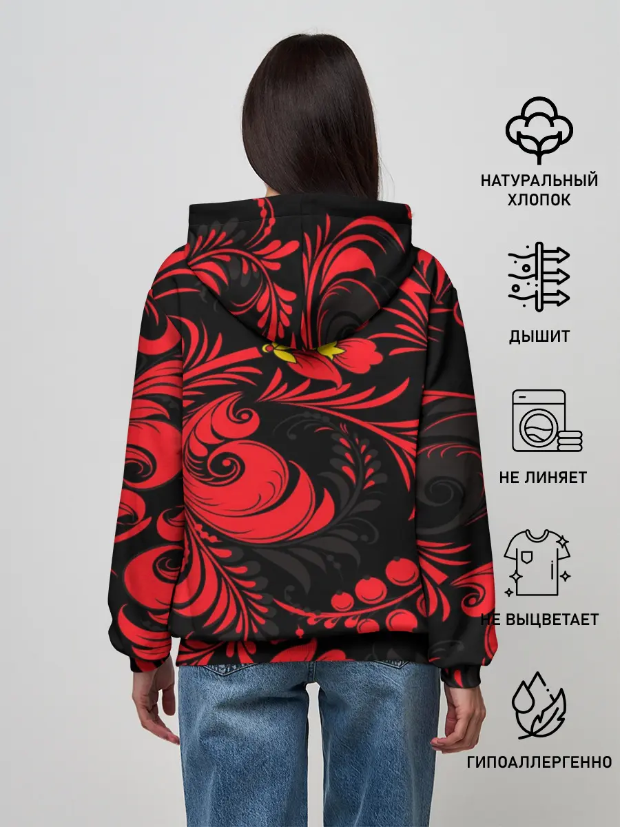 Женское худи / Хохлома