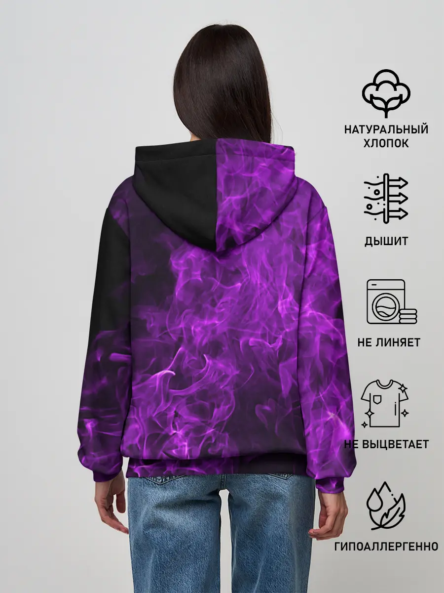 Женское худи / Violet Fire