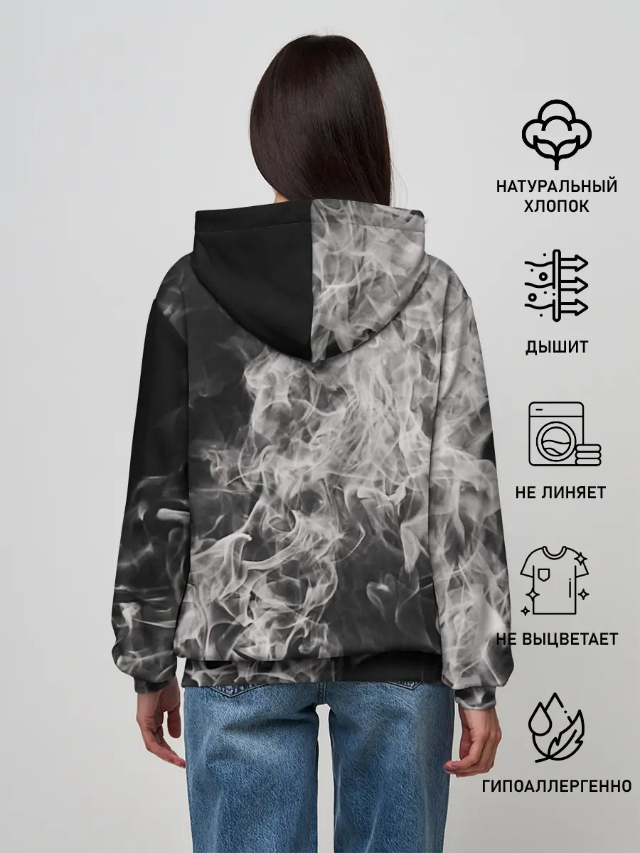 Женское худи / Fire and Smoke