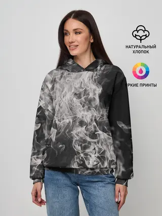 Женское худи / Fire and Smoke