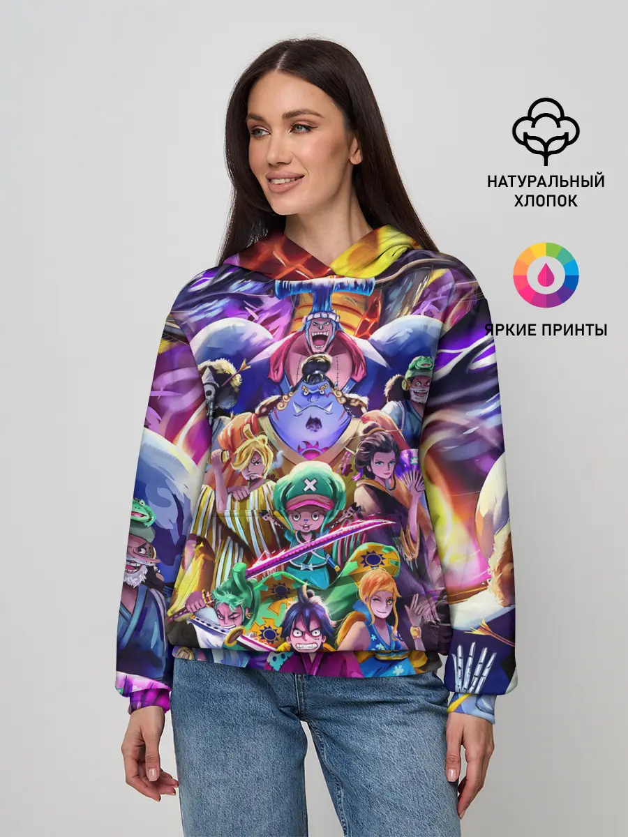 Женское худи / ONE PIECE | ВАН ПИС ПЕРСОНАЖИ