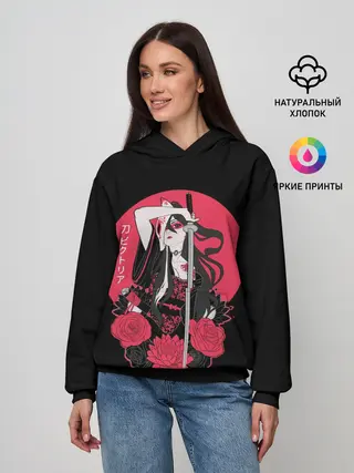 Женское худи / Девушка С Катаной