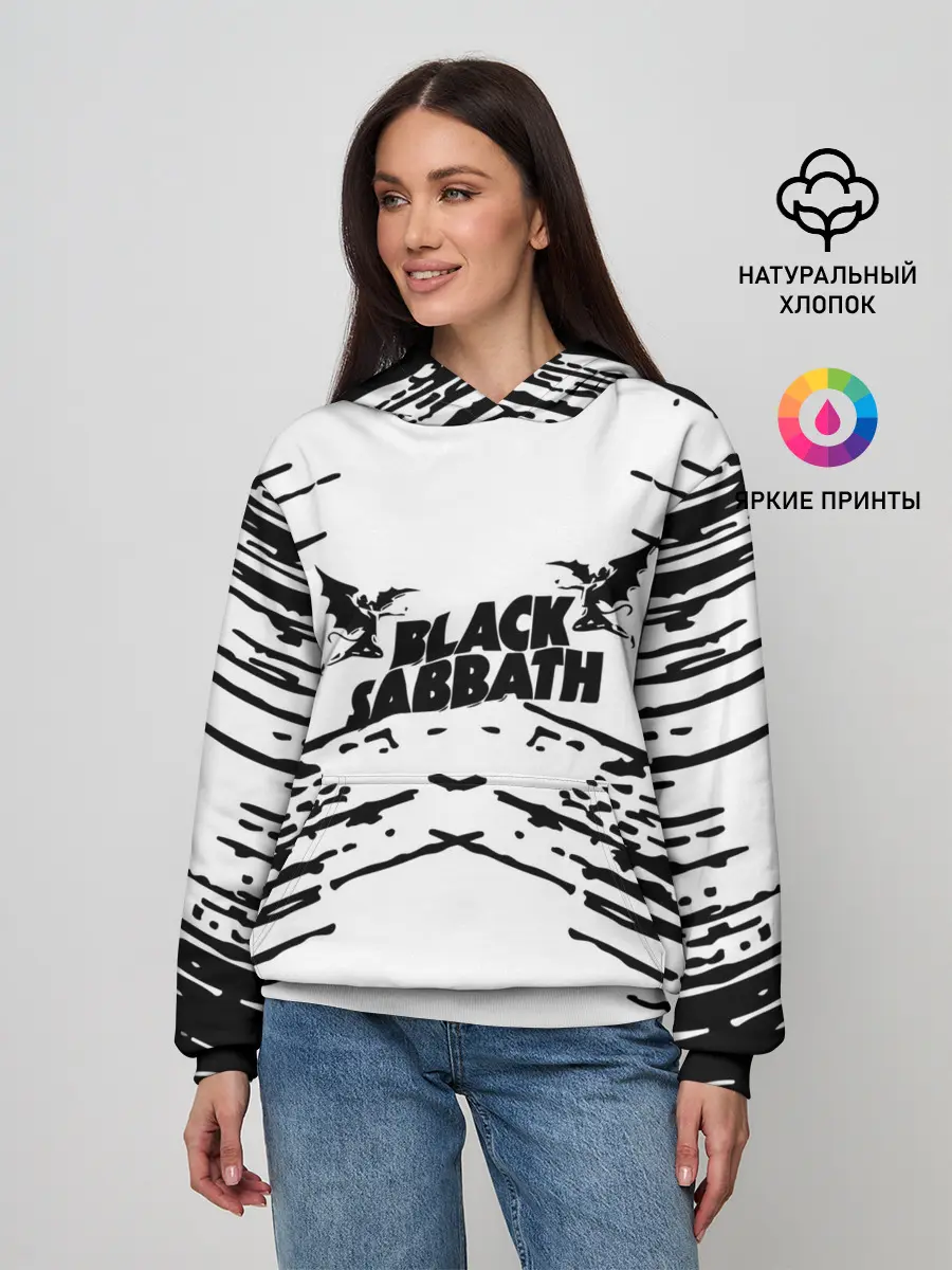Женское худи / black sabbath