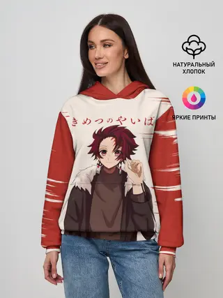 Женское худи / Танджиро Камадо Kimetsu no Yaiba