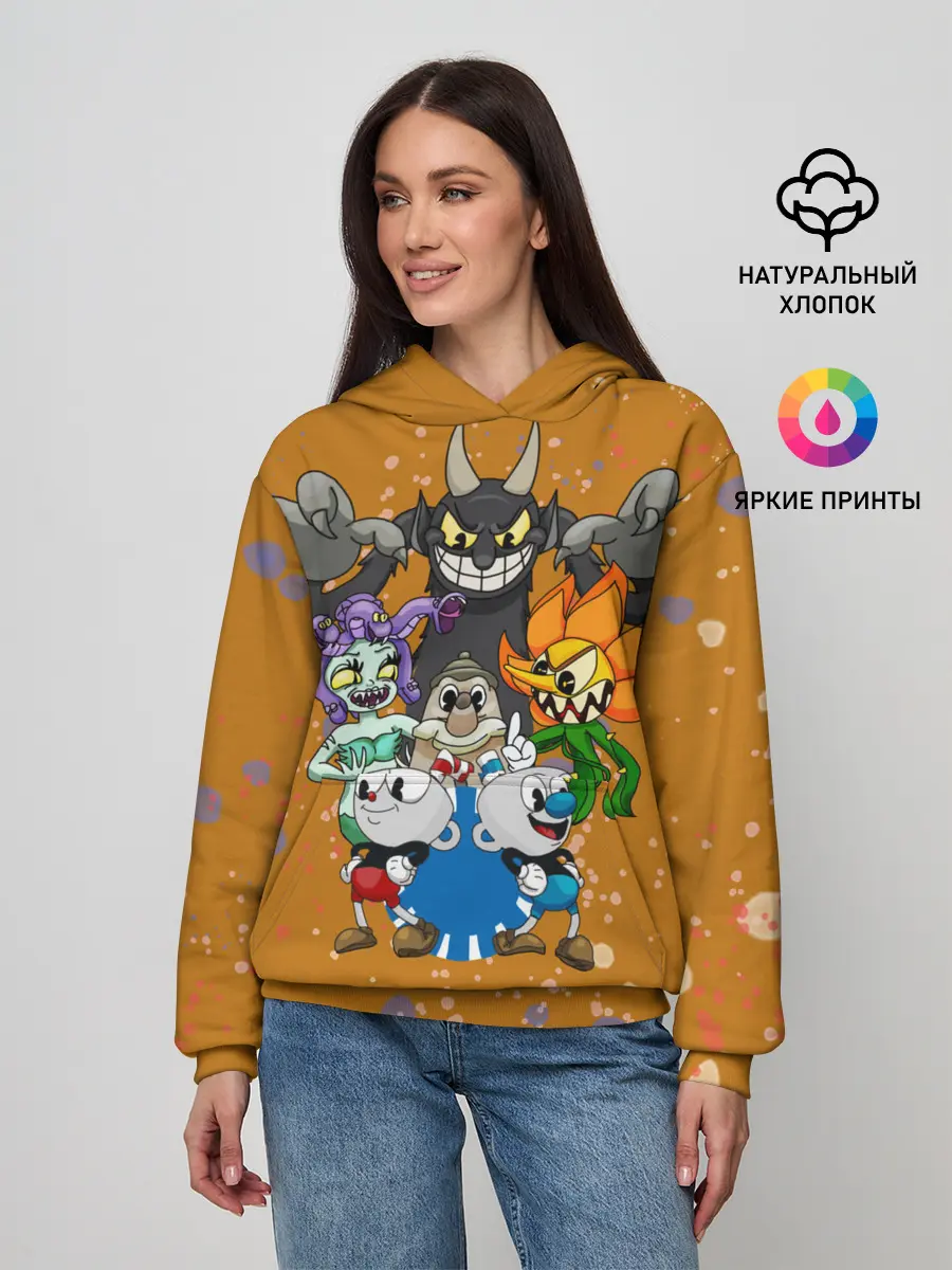 Женское худи / cuphead