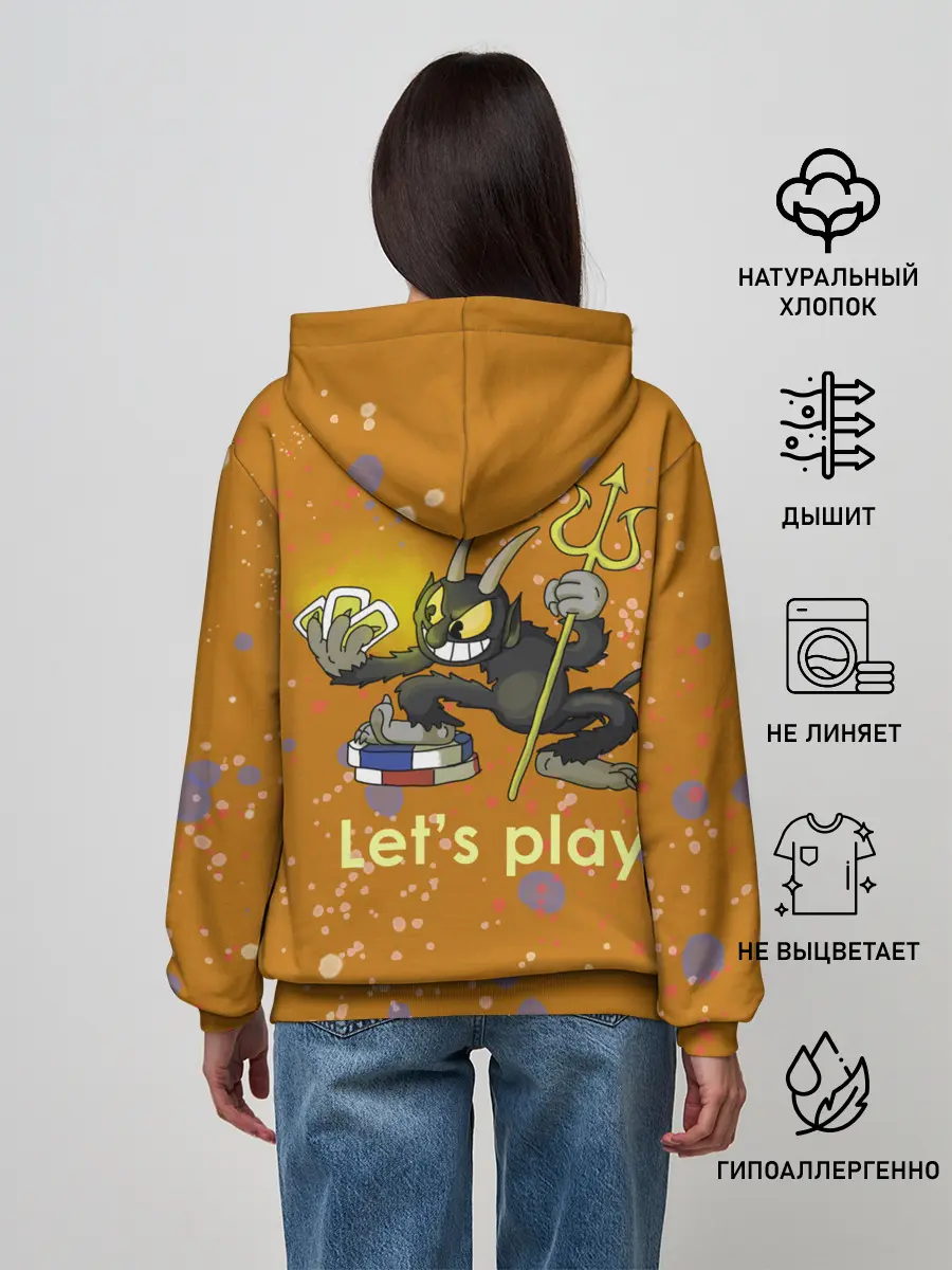 Женское худи / cuphead