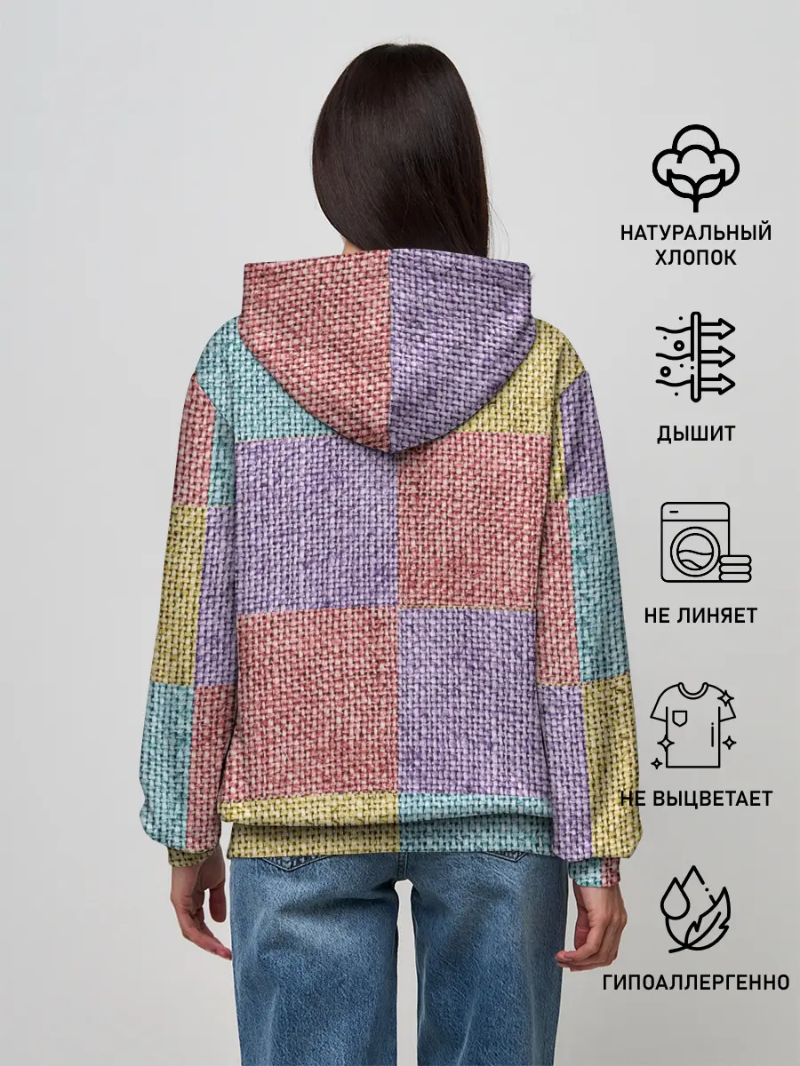 Женское худи / Patchwork