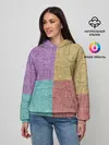 Женское худи / Burlap Patchwork