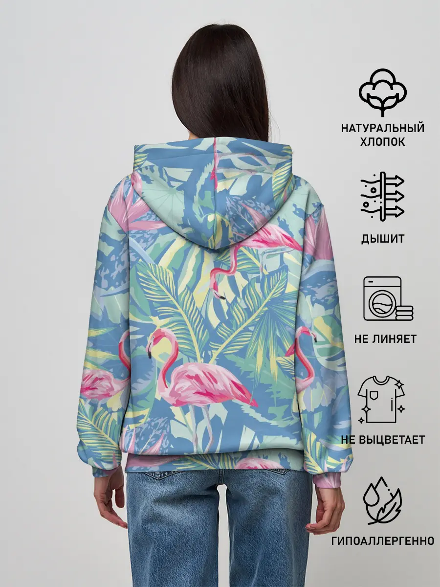Женское худи / фламинго