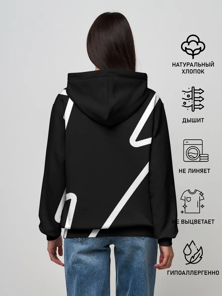 Женское худи / Stand out black