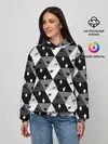 Женское худи / Абстрактные кубики