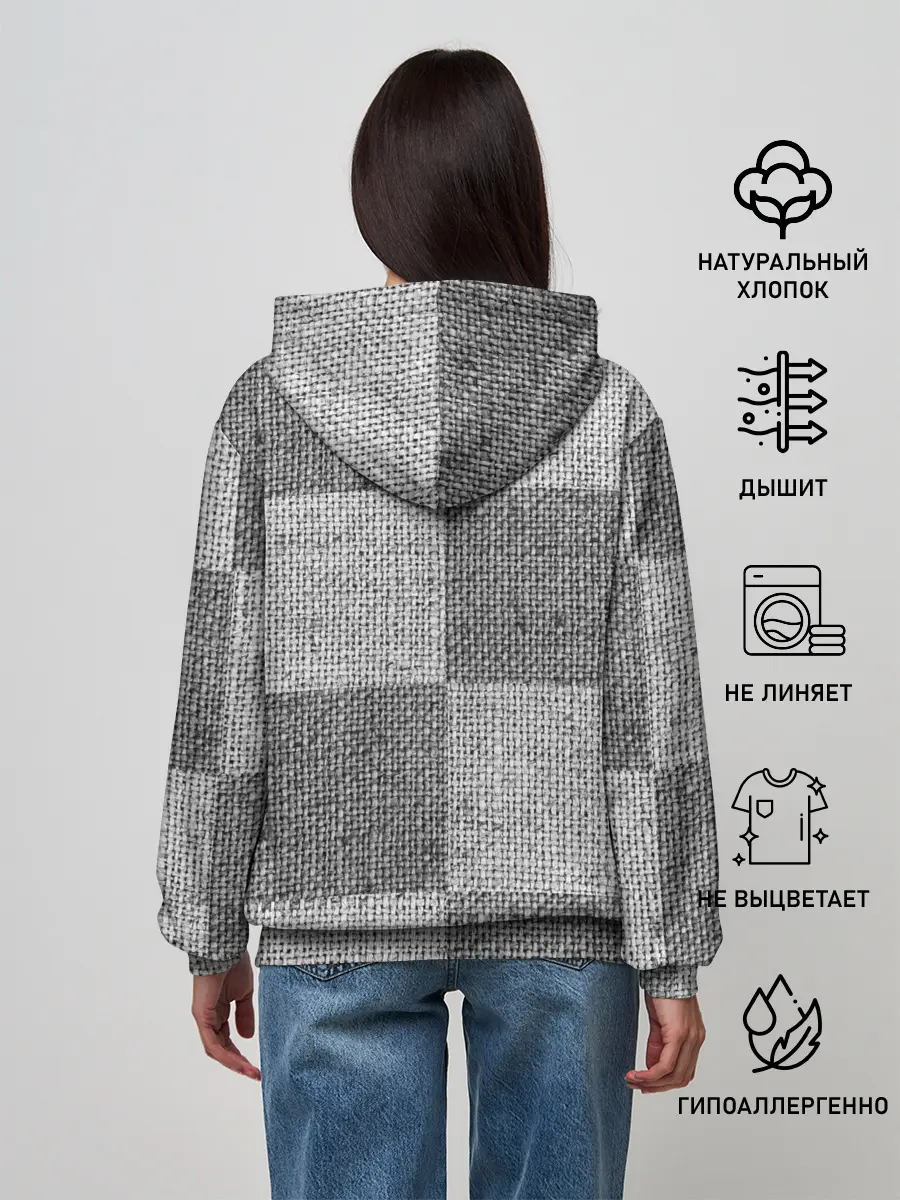 Женское худи / Denim Patchwork