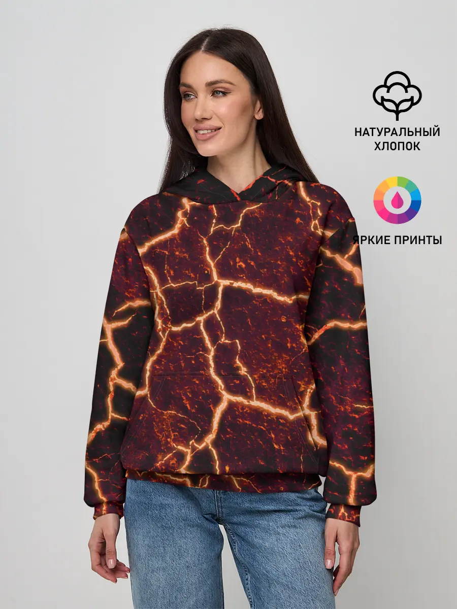 Женское худи / Лава