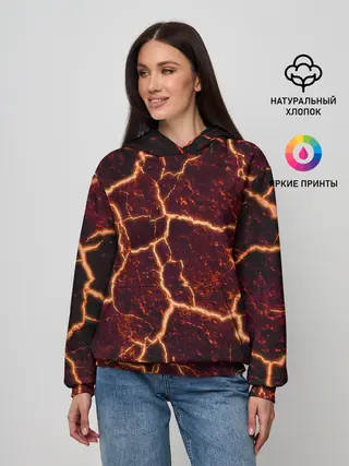 Женское худи / Лава