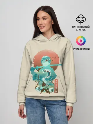 Женское худи / Demon Slayer. Tanjiro