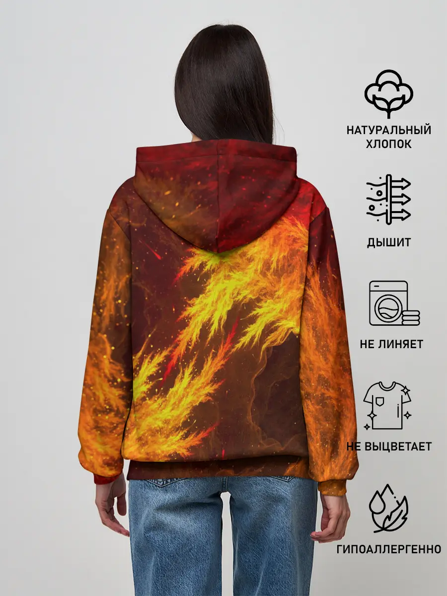 Женское худи / Огненный Лис