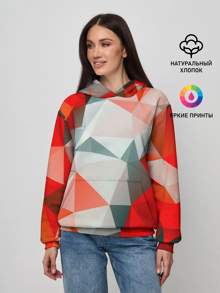 Женское худи / Абстракция-Геометрия