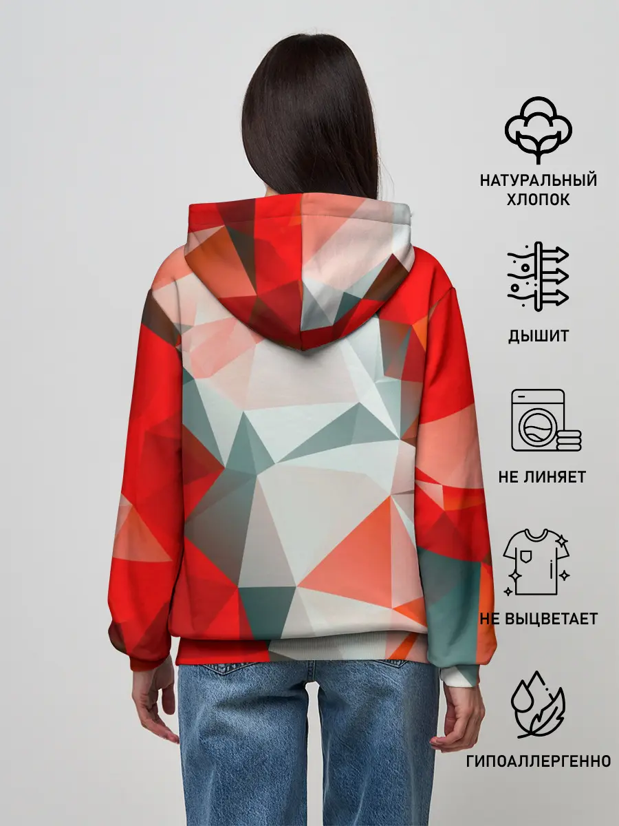 Женское худи / Абстракция-Геометрия