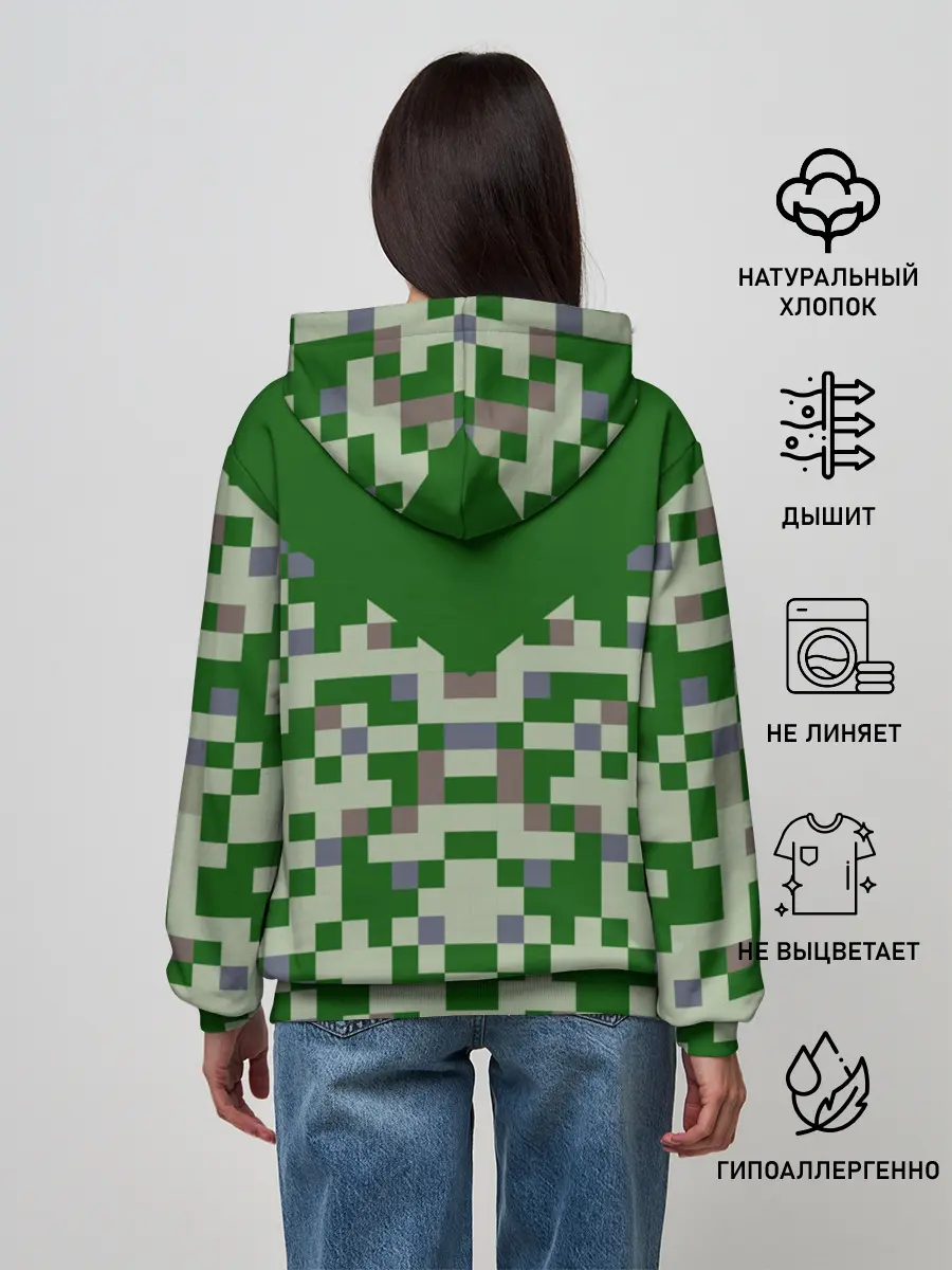 Женское худи / Minecraft Крипер
