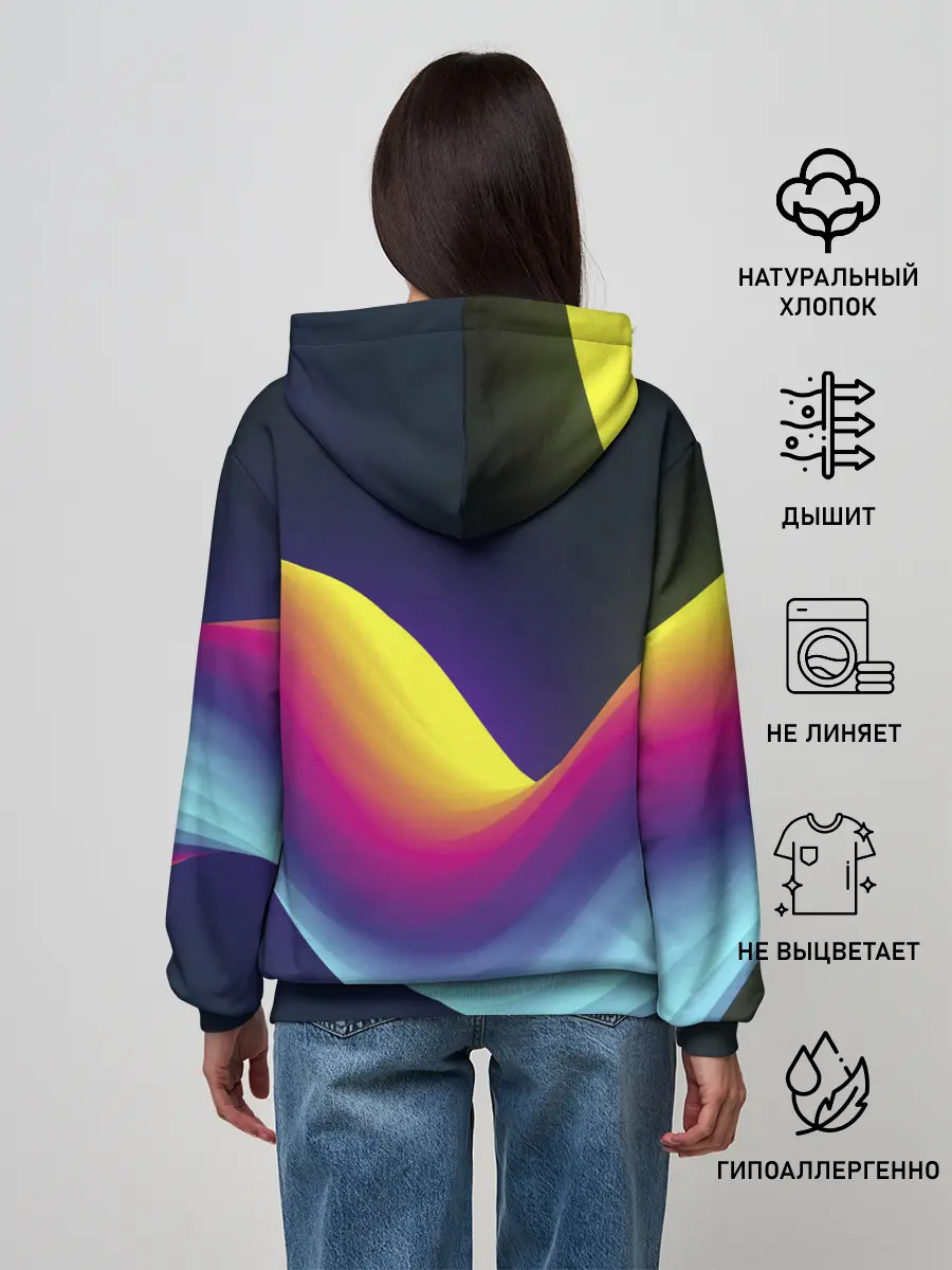 Женское худи / Neon wire