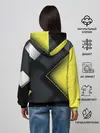 Женское худи / Желто черный ромб