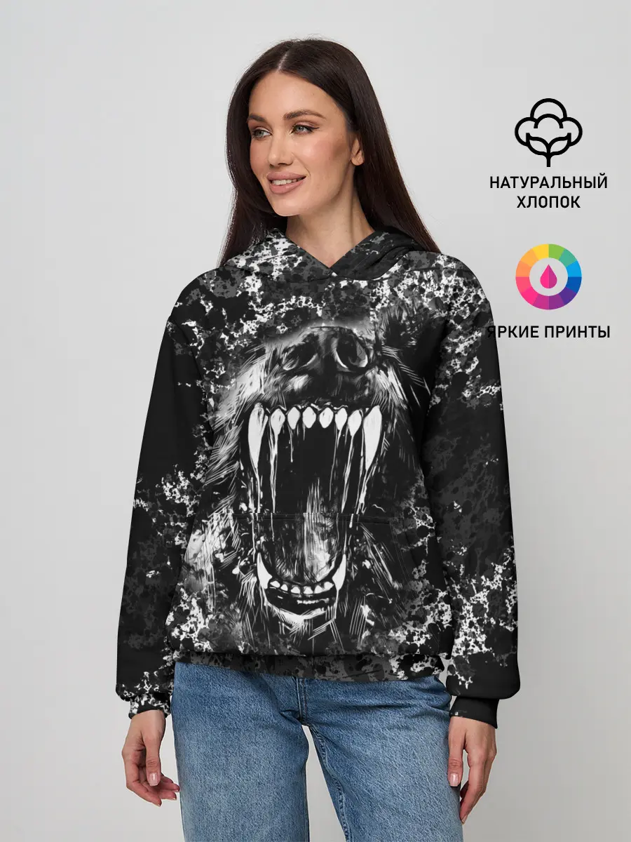 Женское худи / Волчья пасть