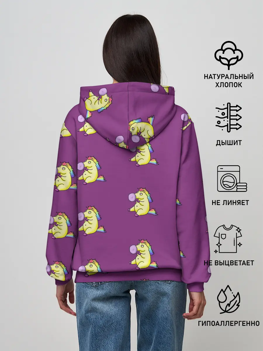 Женское худи / Фиолетовые пони