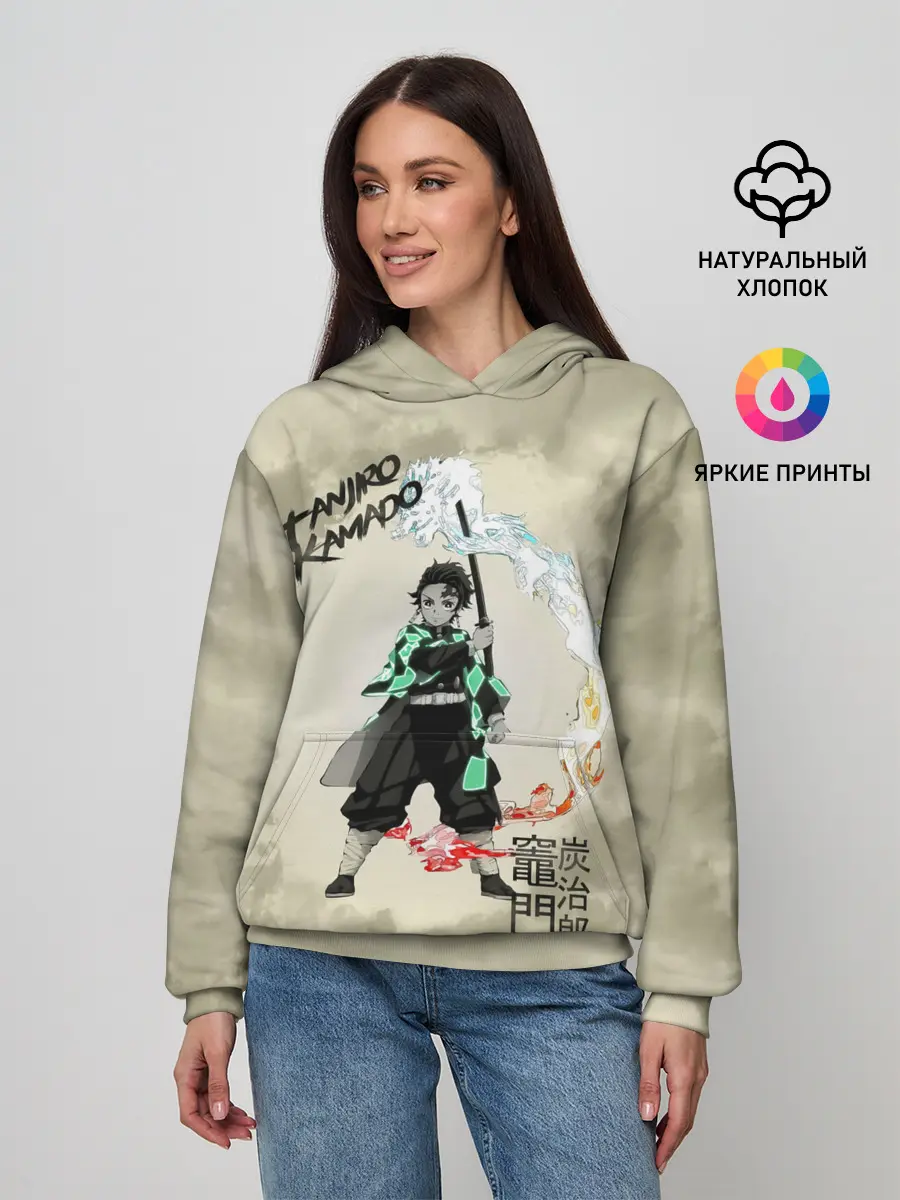 Женское худи / Tanjiro Kamado Kimetsu no Yaiba