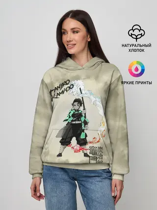 Женское худи / Tanjiro Kamado Kimetsu no Yaiba