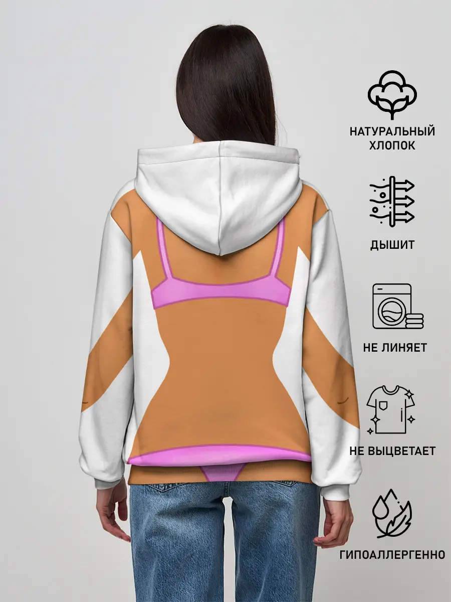 Женское худи / Tanned body