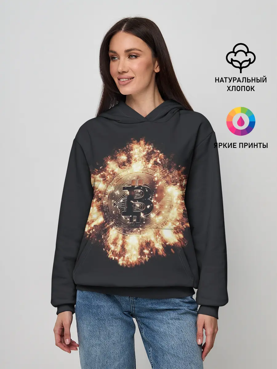 Женское худи / Bitcoin Bombing
