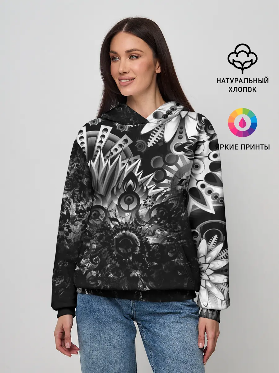 Женское худи / Floral Pattern