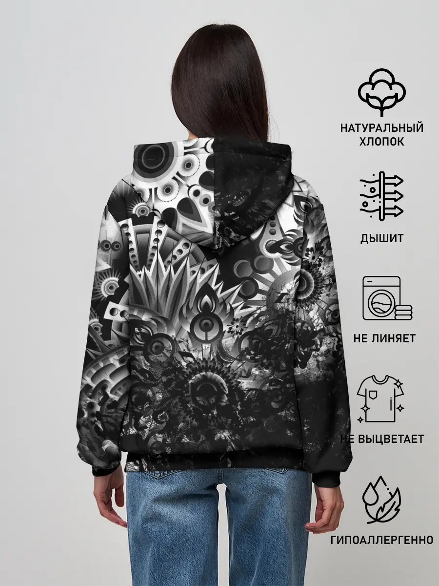 Женское худи / Floral Pattern